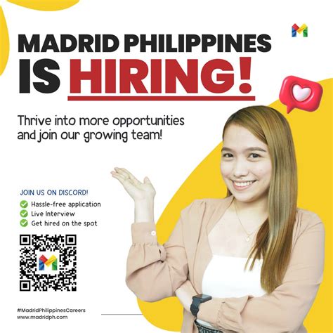 Madrid Philippines Careers .